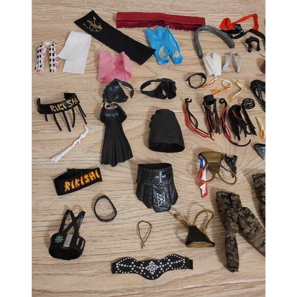 Lot Of Over 150+ WWE AEW Mattel Jazwares Jakks Super7 Accessories  Wrestling - Picture 2 of 4